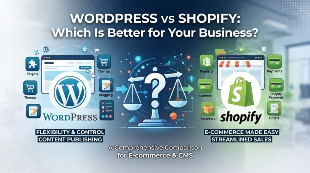 WordPress vs Shopify: Which Is Better for Your Business?(2026 Comparison)