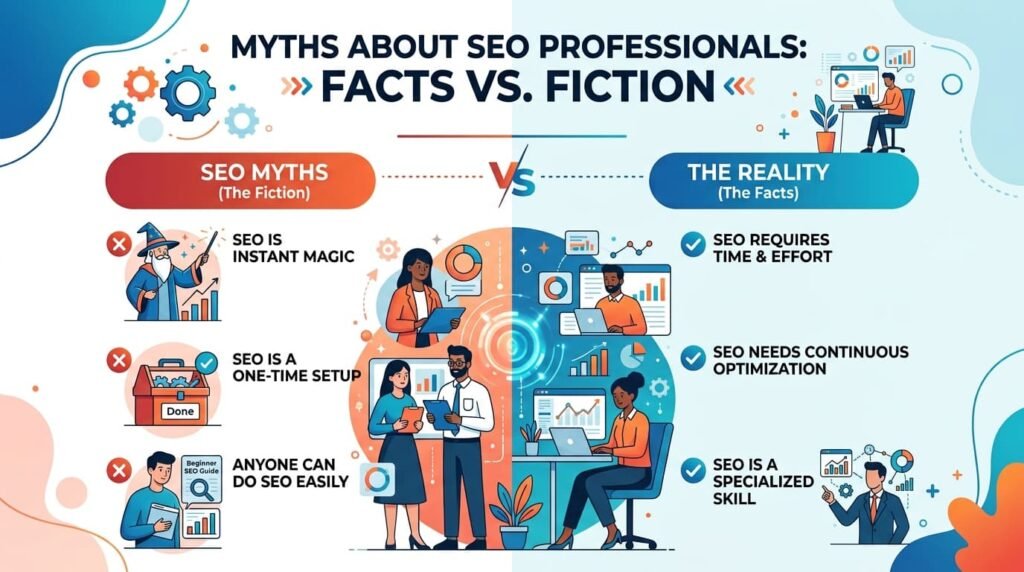 10 Myths About SEO Professionals: Facts vs. Fiction